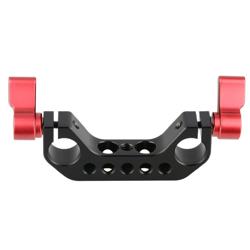 CAMVATE 15mm Rod Clamp with 1/4"-20 Thread for DLSR Camera Rig Cage Baseplate (Red)-2PCS - 1780 - Image 3